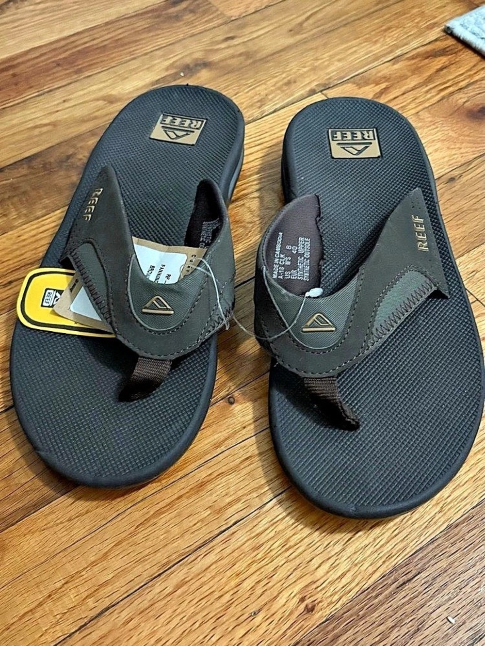 Reef Fanning Flip Flop Men's Sandals Black & Brown
